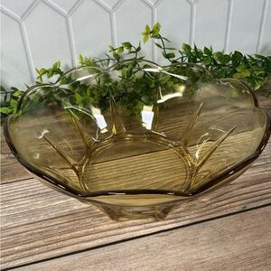 Anchor Hocking Honey Gold Glass Bowl